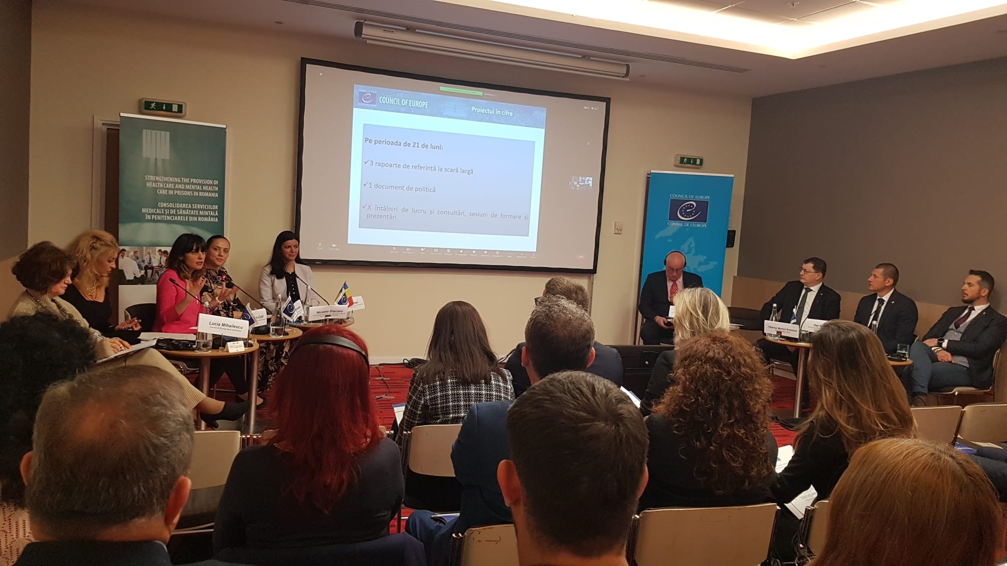 Conferința de închidere a Proiectului Consolidarea furnizării de asistență medicală și de îngrijire psihiatrică în penitenciarele din România, finanțat de Consiliul Europei, și lansarea fazei a doua