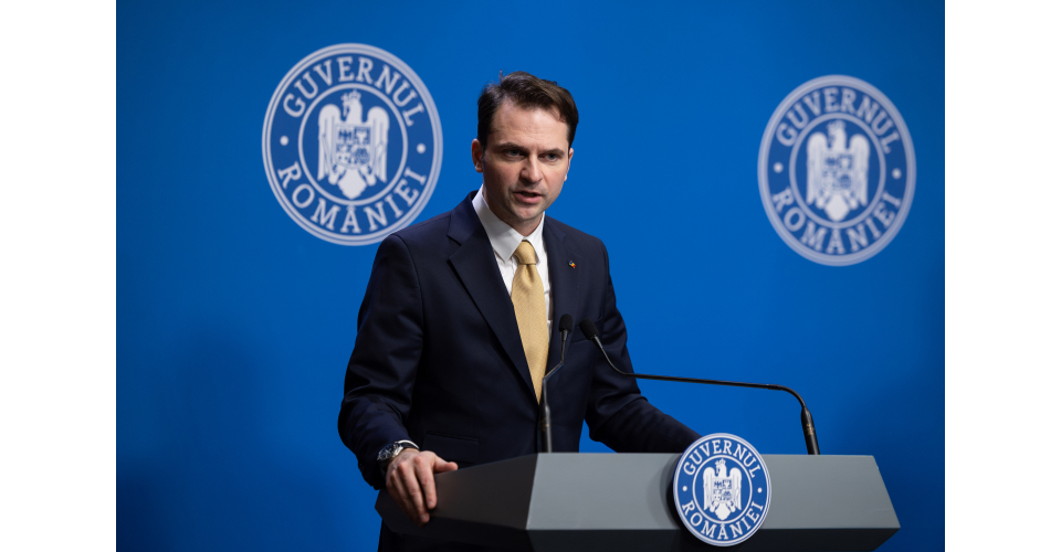 Briefing la finalul ședinței de Guvern susținut de ministrul Energiei, Sebastian Burduja, și de purtătorul de cuvânt al Guvernului, Mihai Constantin