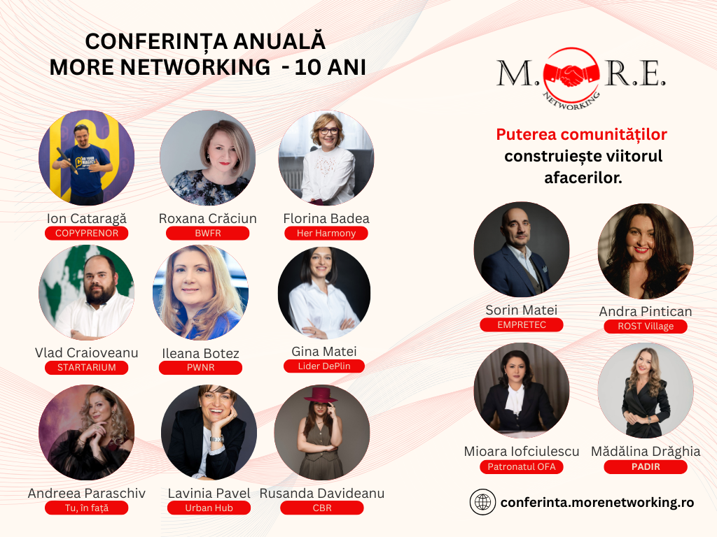 Conferinta Anuala MORE Networking 10 ani, 26 martie 2026
